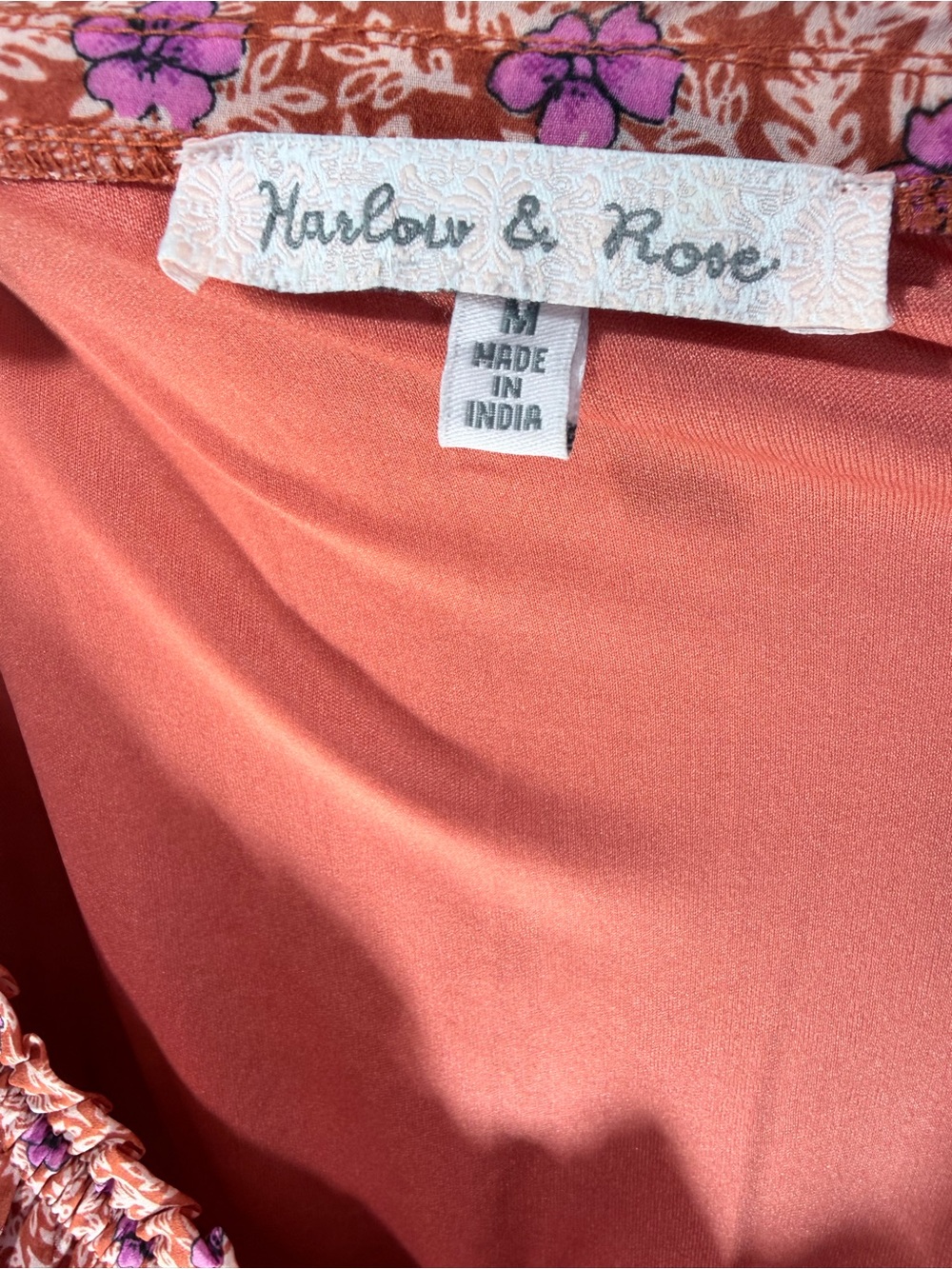 🌷Harlow & Rose | Peasant Tiered Midi Dress | Cottagecore Boho Prarie | size M - Picture 5 of 6